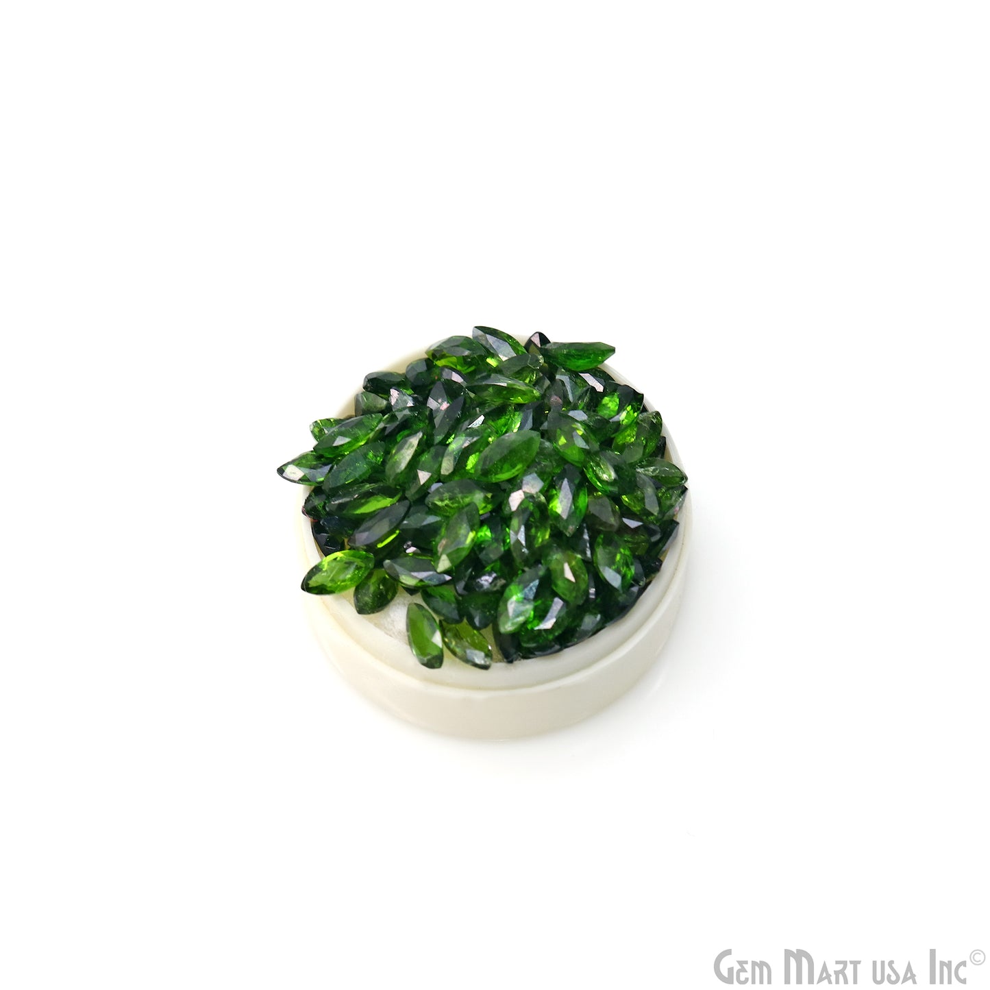Chrome Diopside Wholesale Gemstones, 100% Natural Semi-Precious Gems, Green Faceted Loose Gems, 6x3mm, Marquise, 5 Carats