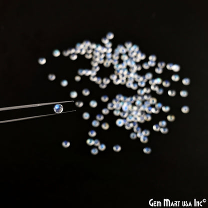 Rainbow Moonstone Wholesale Gemstones, 100% Natural Semi-Precious Gems, Rainbow Cabochons Loose Gems, 5mm, Round, 5 Carats
