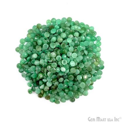 Emerald Wholesale Gemstones, 100% Natural Precious Gems, Green Faceted Loose Gems, 3mm, Round, 5 Carats