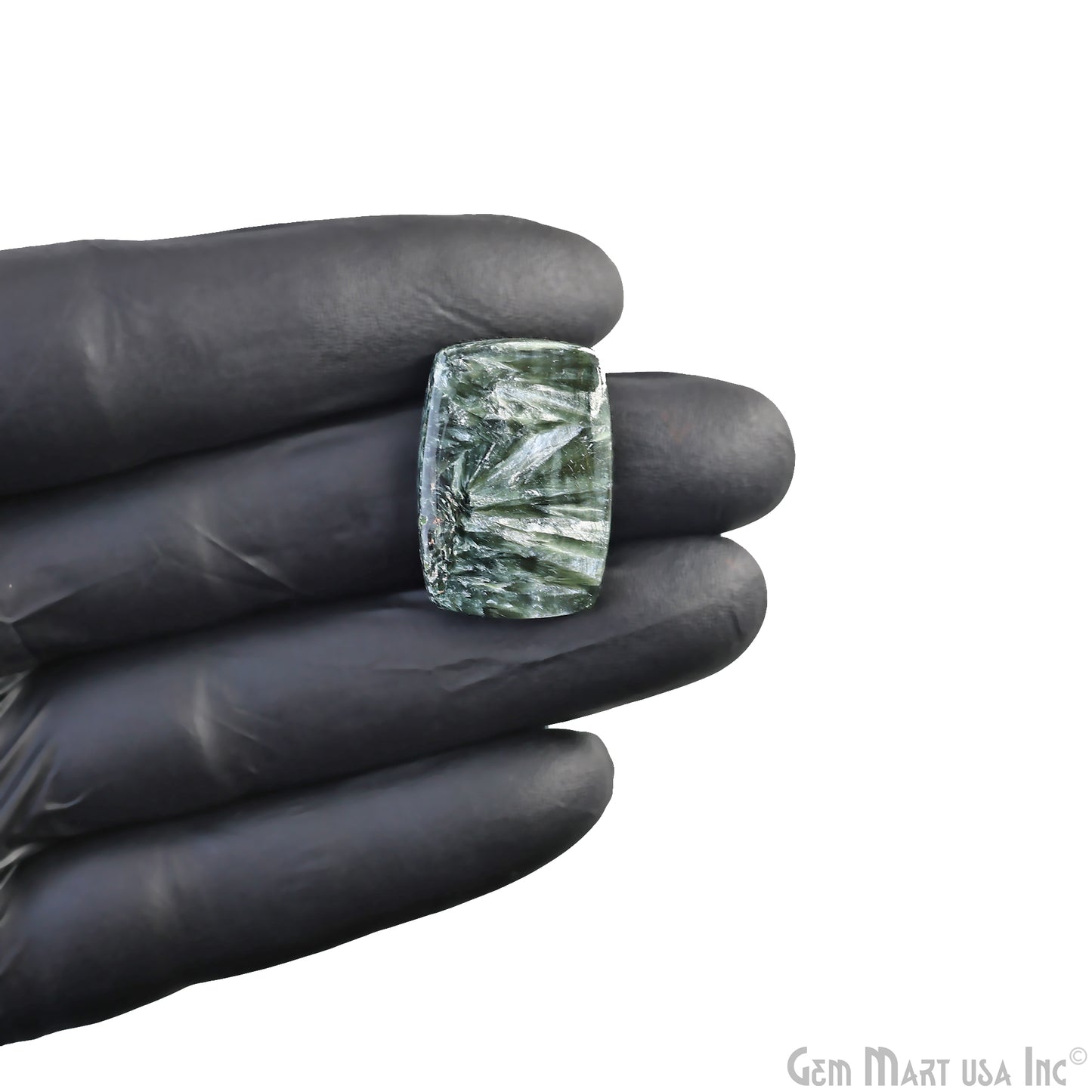 Natural Seraphinite Cab Striped Cabochon Gemstones