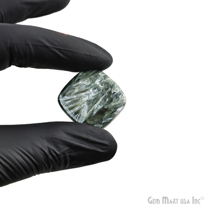 Natural Seraphinite Cab Striped Cabochon Gemstones
