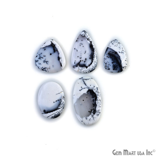 Natural Dendrite Opal Cab Striped Cabochon Gemstones