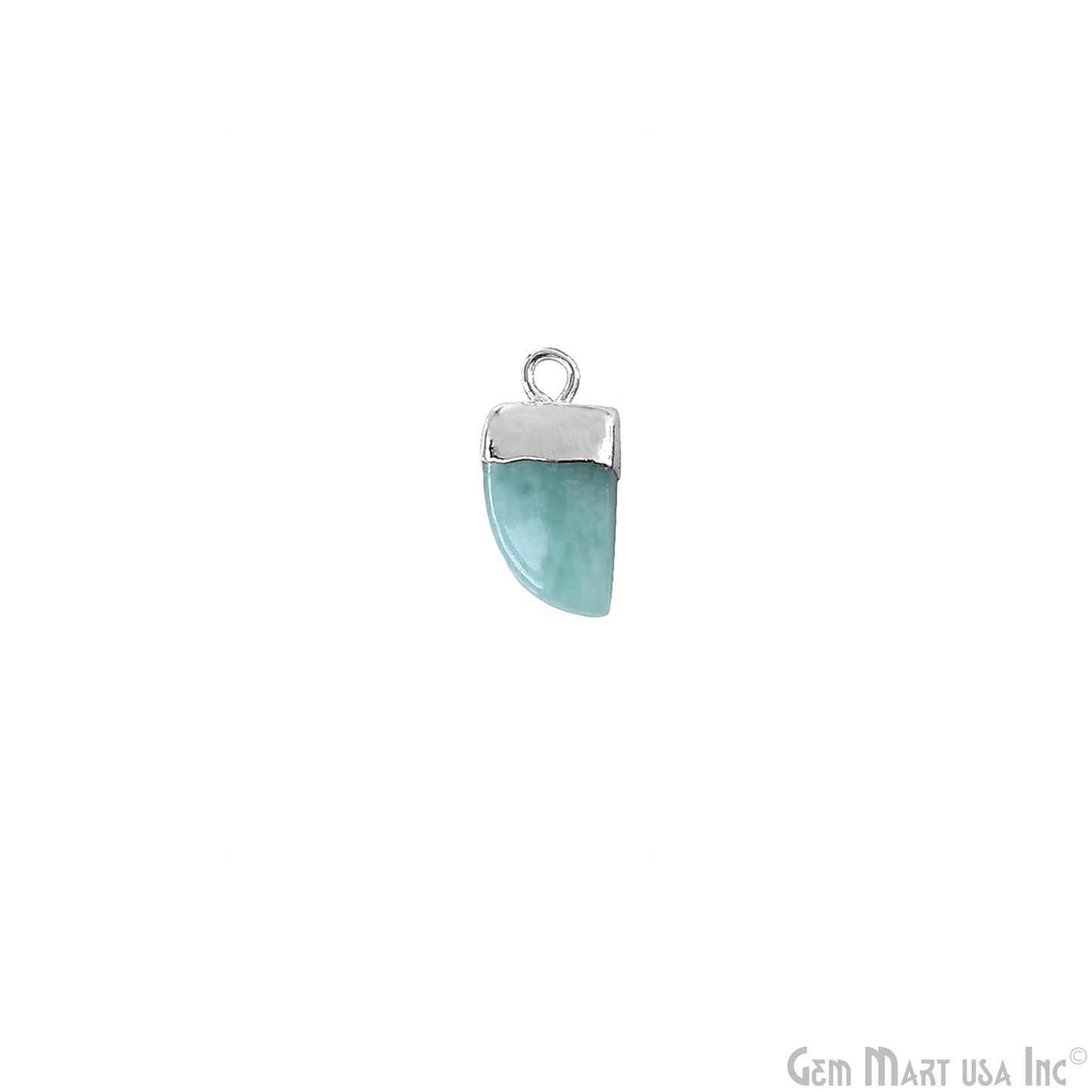 Tiger Nail Shape Silver Electroplated 16x8mm Gemstone Connector