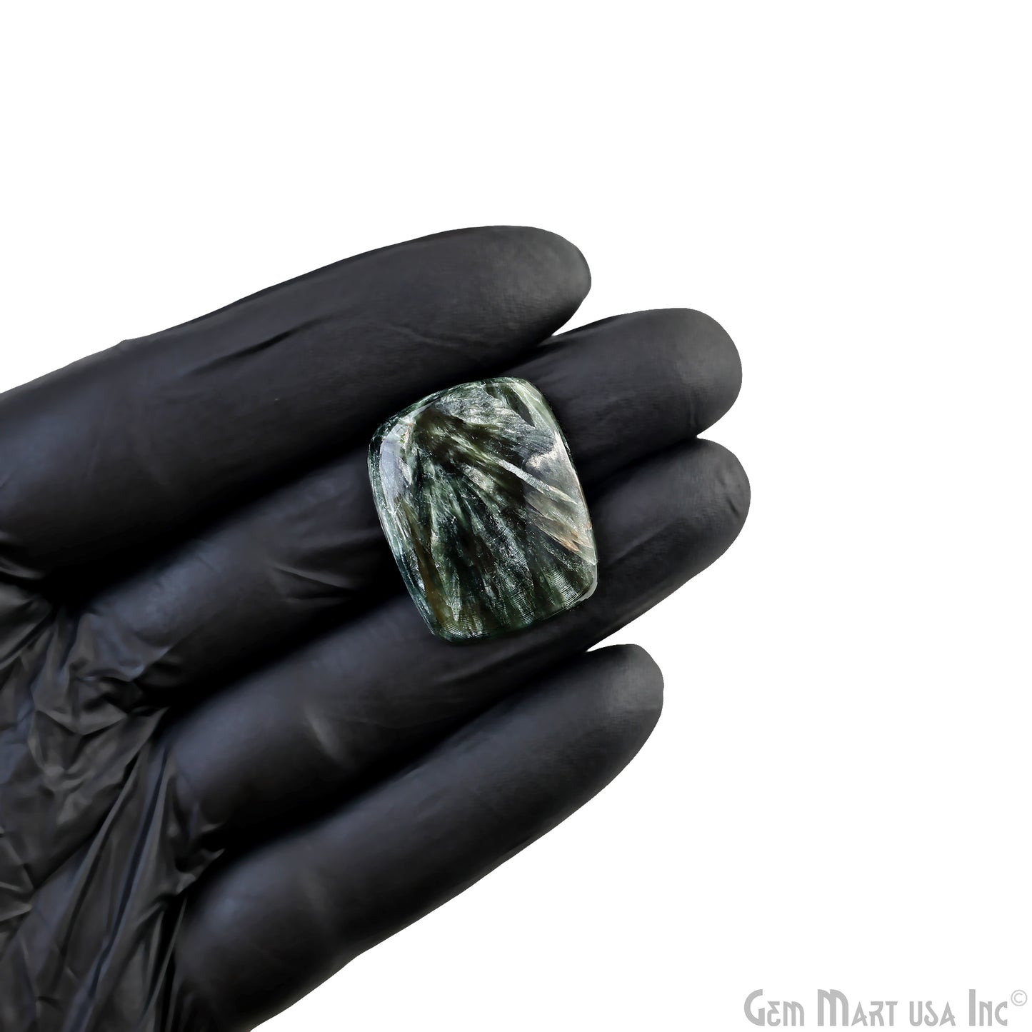 Natural Seraphinite Cab Striped Cabochon Gemstones