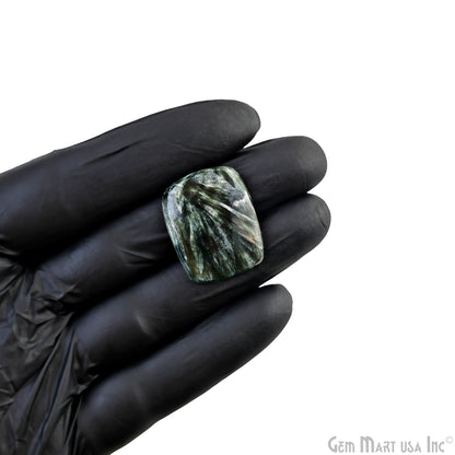 Natural Seraphinite Cab Striped Cabochon Gemstones