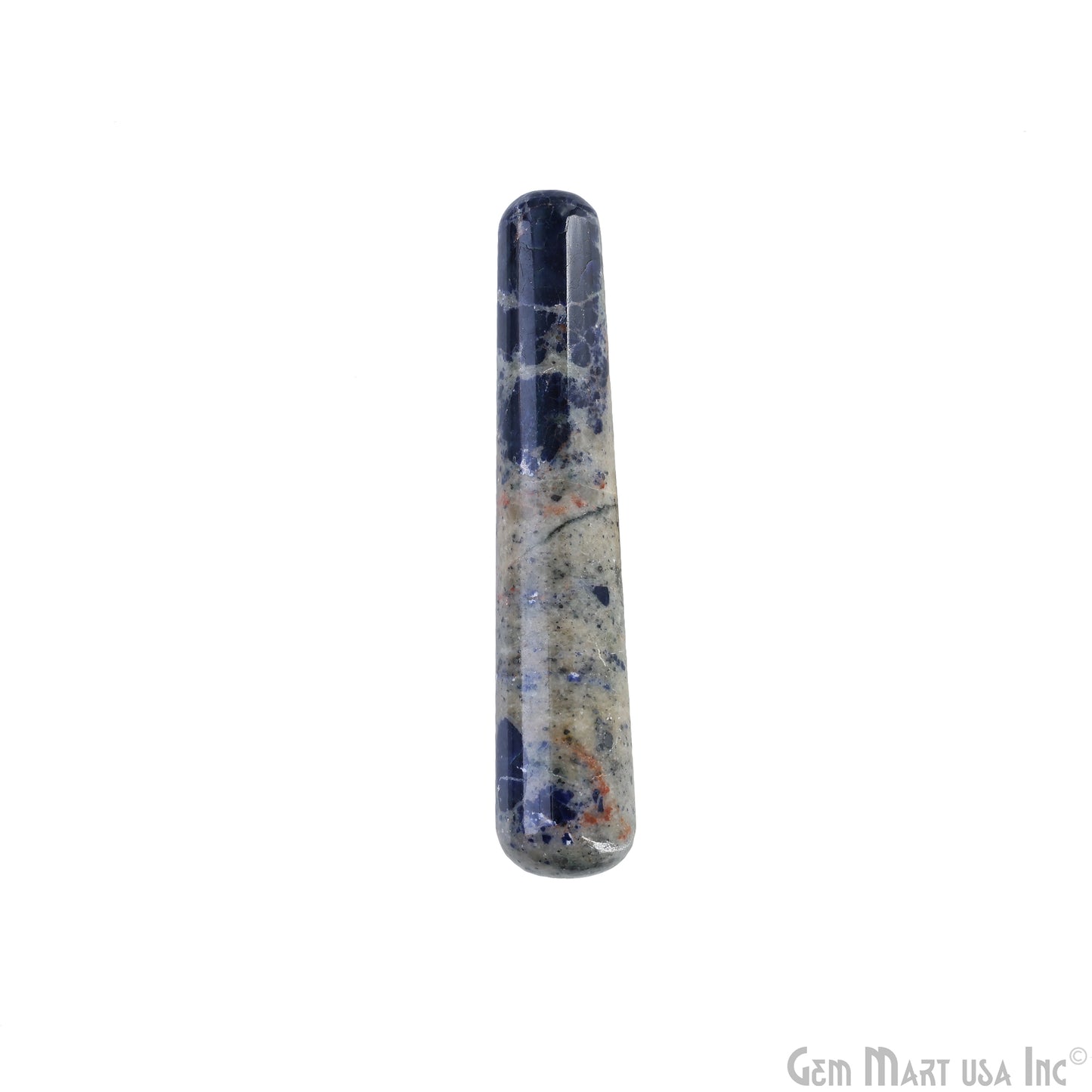 Sodalite Hand Made SPA Massage Wand Reiki Healing Crystal Relaxation Meditation Collection Gift, Healing Crystal, 4Inch