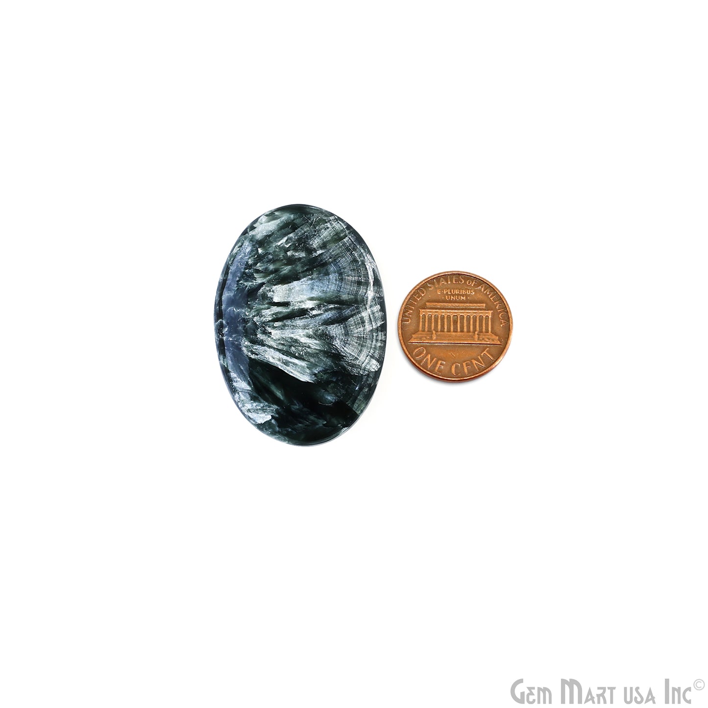 Natural Seraphinite Cab Striped Cabochon Gemstones