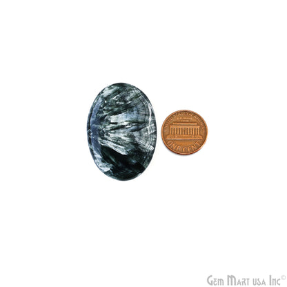 Natural Seraphinite Cab Striped Cabochon Gemstones