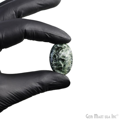 Natural Seraphinite Cab Striped Cabochon Gemstones