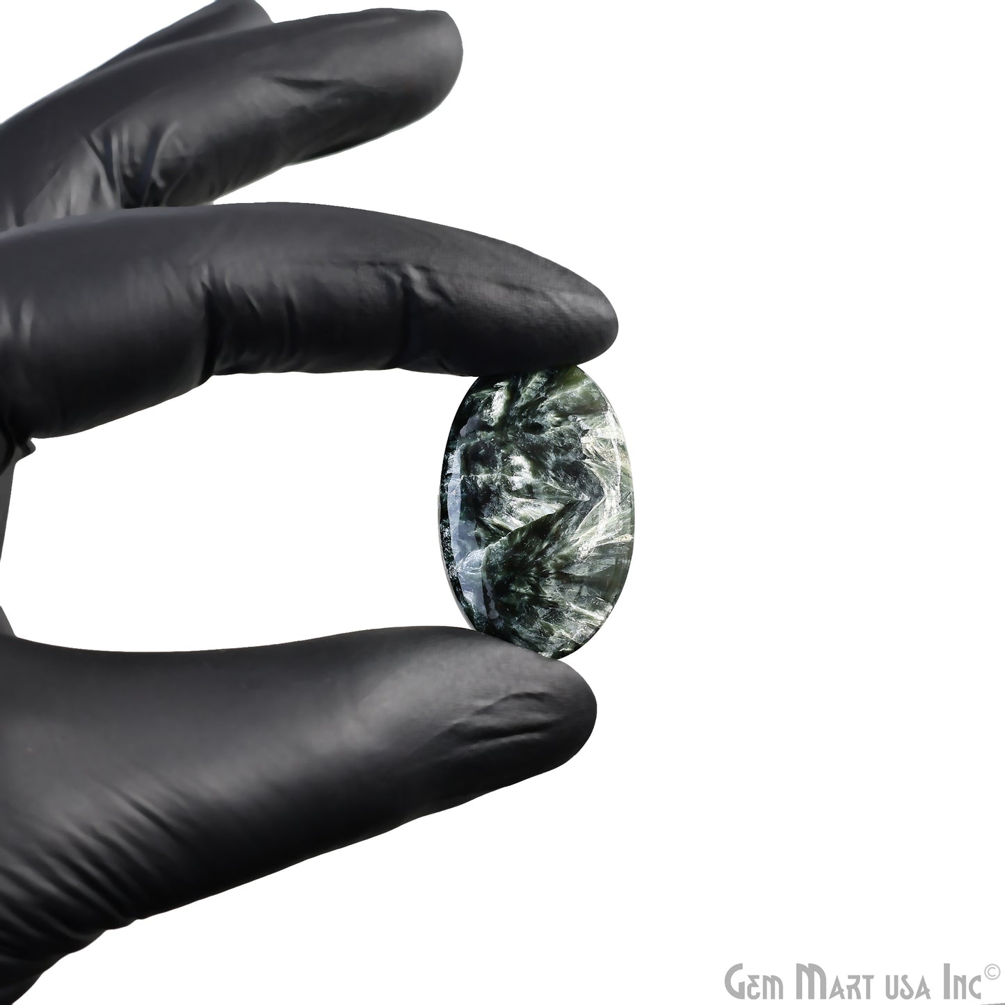Natural Seraphinite Cab Striped Cabochon Gemstones