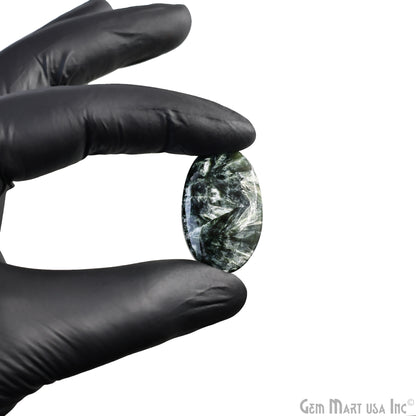 Natural Seraphinite Cab Striped Cabochon Gemstones