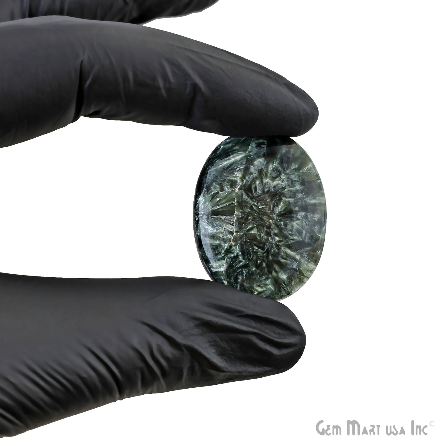 Natural Seraphinite Cab Striped Cabochon Gemstones