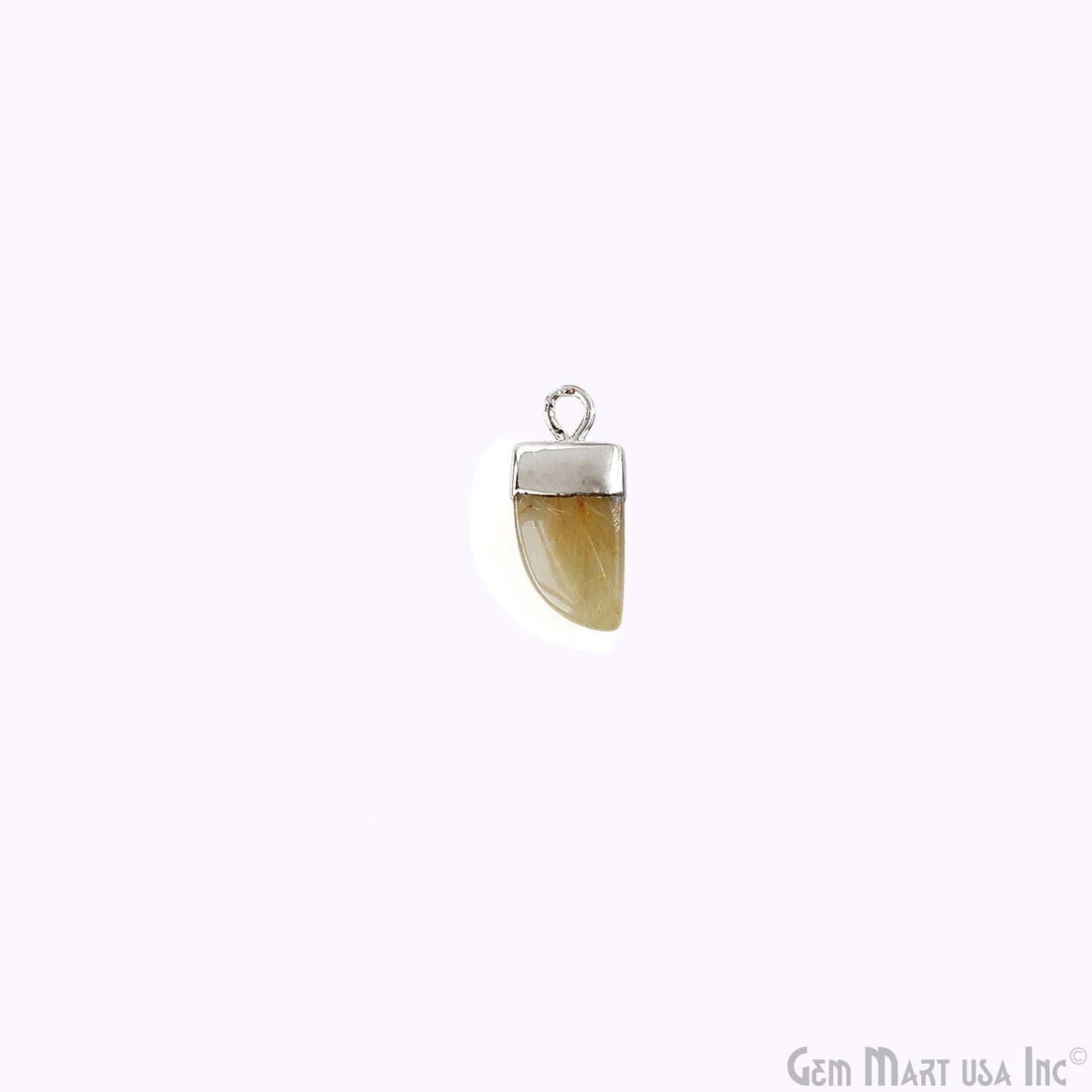 Tiger Nail Shape Silver Electroplated 16x8mm Gemstone Connector