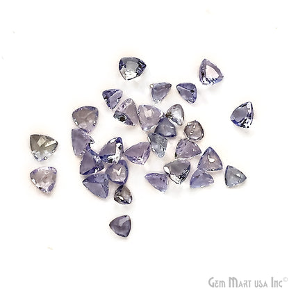 Tanzanite Wholesale Gemstones, 100% Natural Precious Gems, Blue and Purple Faceted Loose Gems, 3-4mm, Trillion, 5 Carats