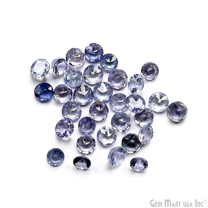 Tanzanite Wholesale Gemstones, 100% Natural Precious Gems, Blue and Purple Faceted Loose Gems, 5mm, Round, 5 Carats