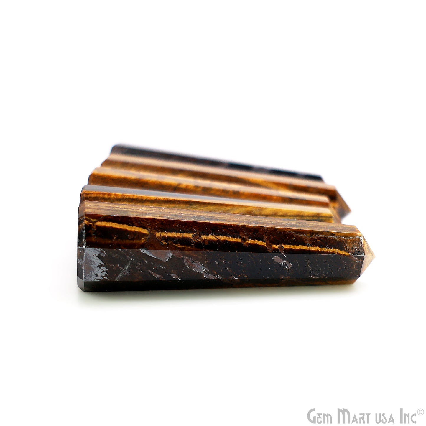 Tiger Eye Gemstone Jumbo Tower Crystal Tower Obelisk Healing Meditation Gemstones 2-3 Inch