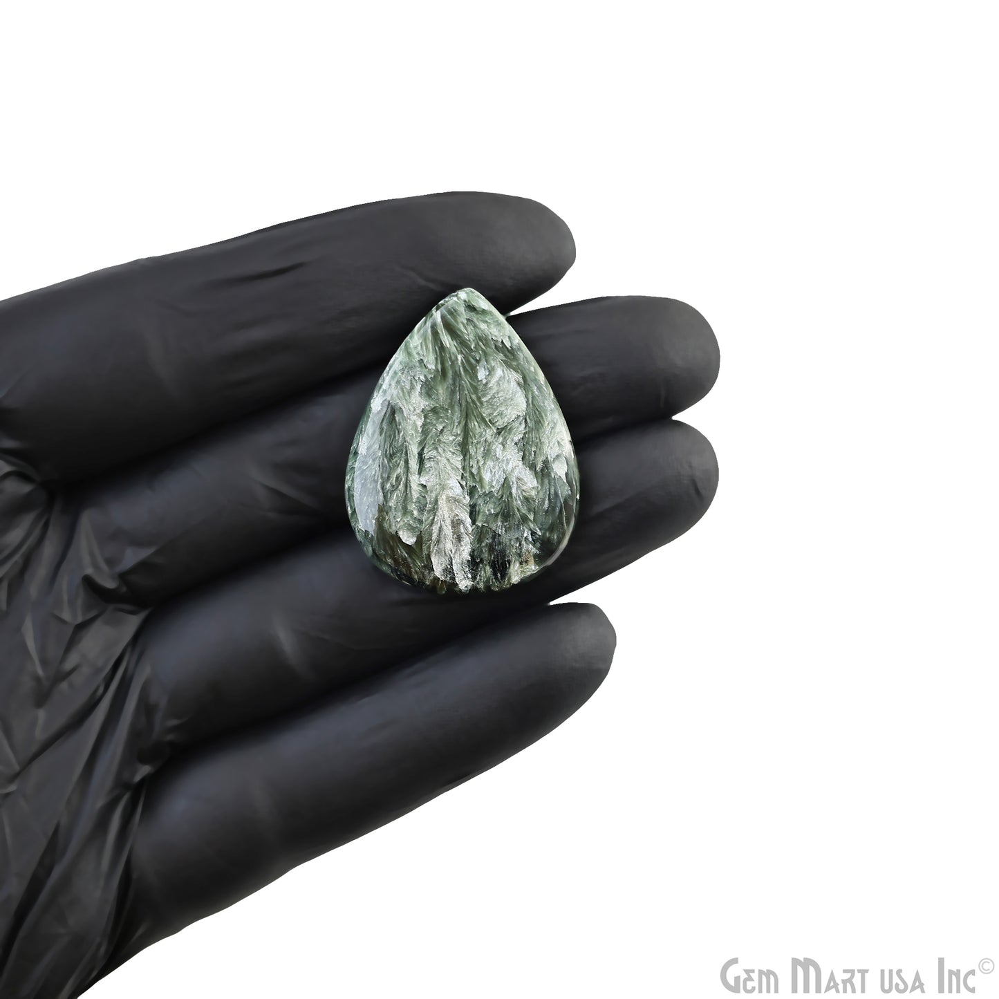 Natural Seraphinite Cab Striped Cabochon Gemstones
