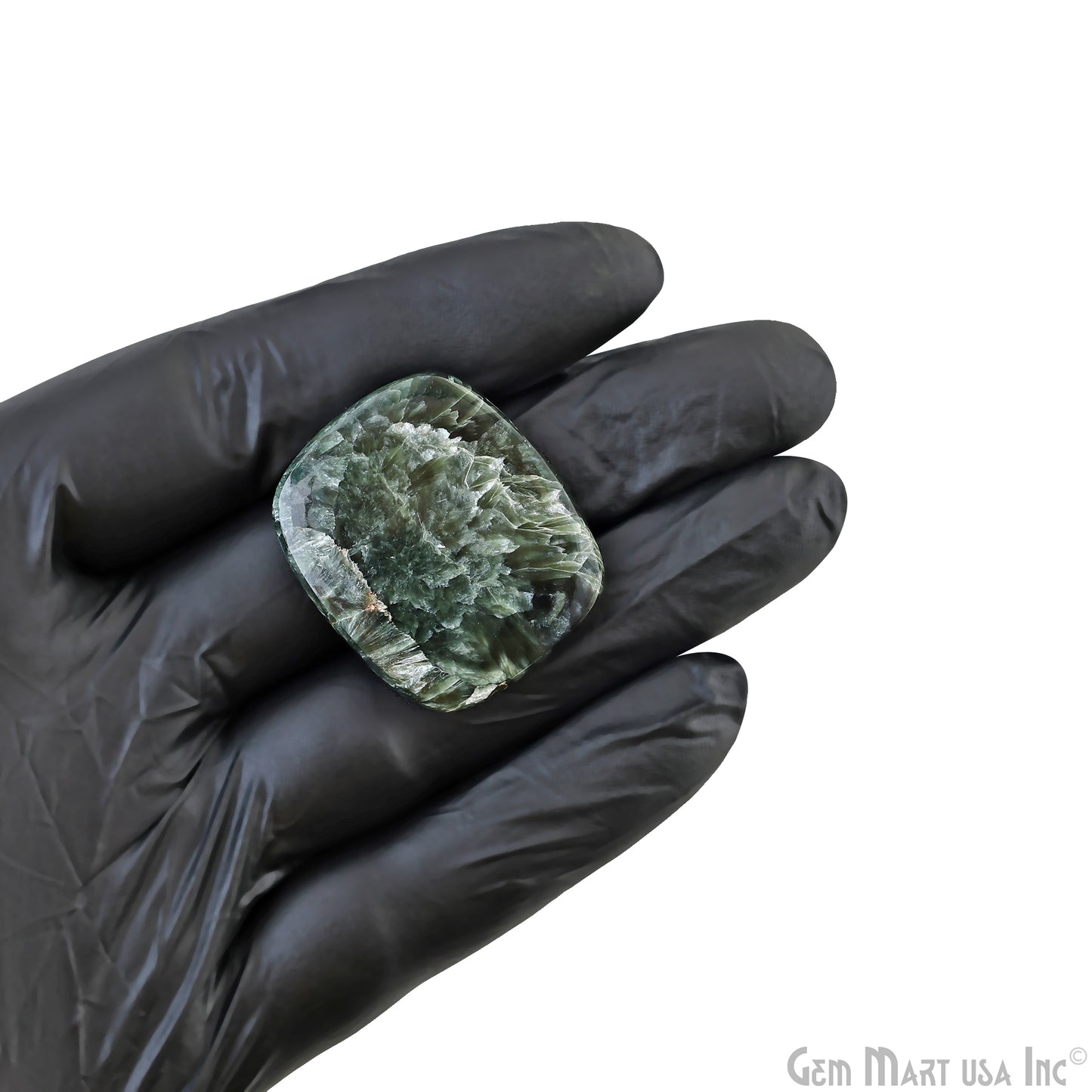Natural Seraphinite Cab Striped Cabochon Gemstones