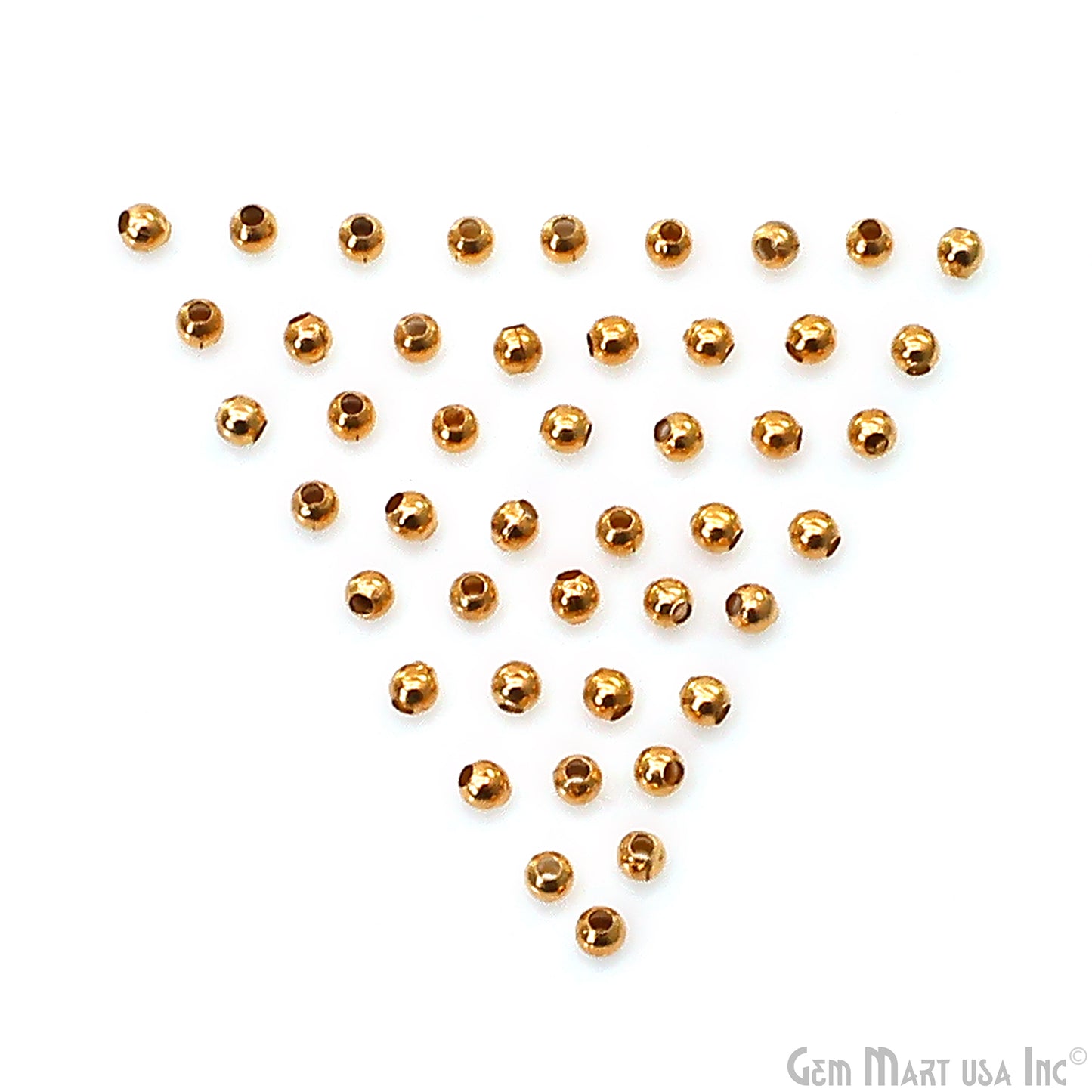 10pc Lot Bead Finding 2mm Round Ball Jewelry Making Charm (Pick Your Plating)