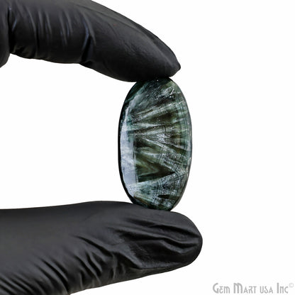 Natural Seraphinite Cab Striped Cabochon Gemstones
