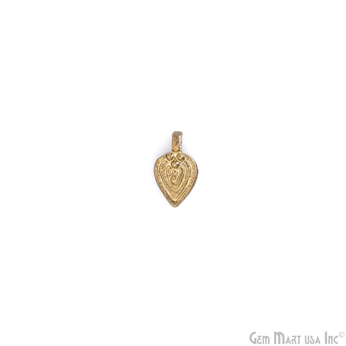 Authentic Antique Brass Teardrop Vintage Charms, Gold Plated Tribal Pendant, Earring, Dangle Leaf Charm, Custom gift for her, mom