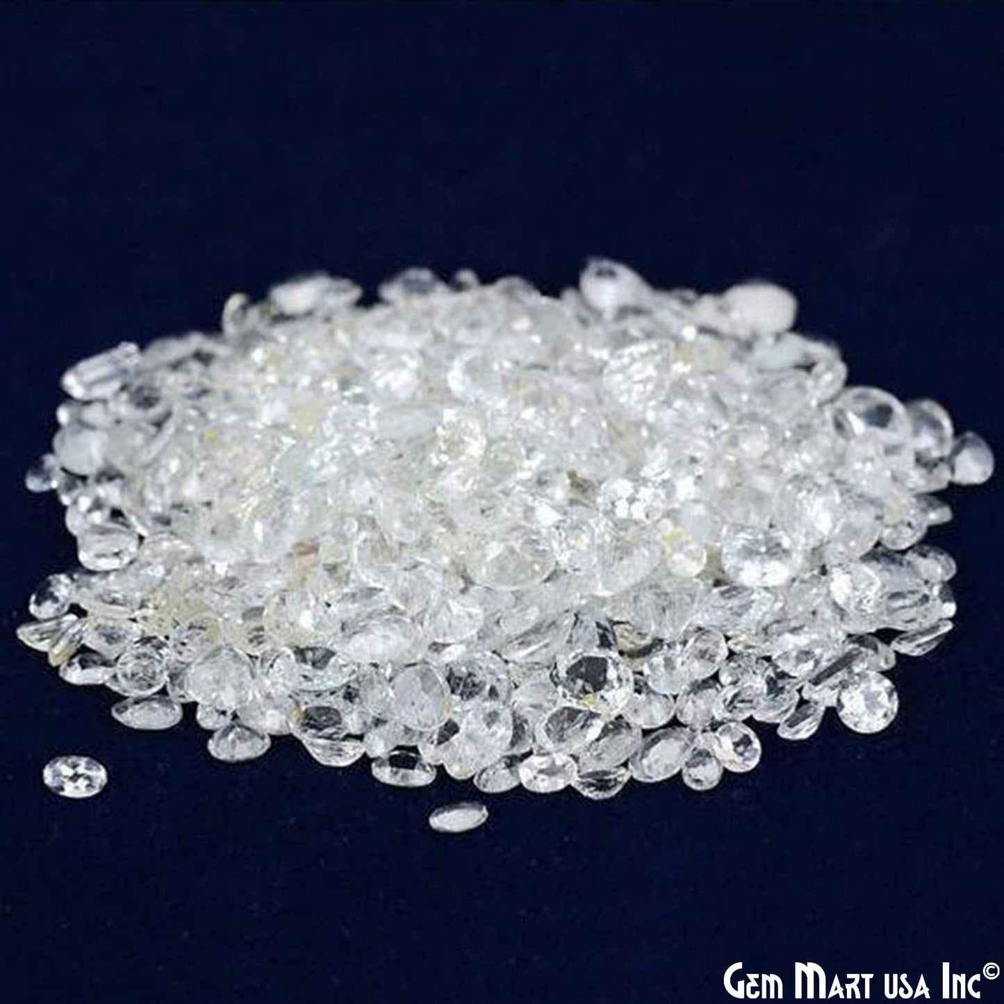 Wholesale Faceted Gemstones, 100% Natural Semi-Precious Gems,  Faceted Loose Gems, 4-8mm, Mixed, 50 Carats