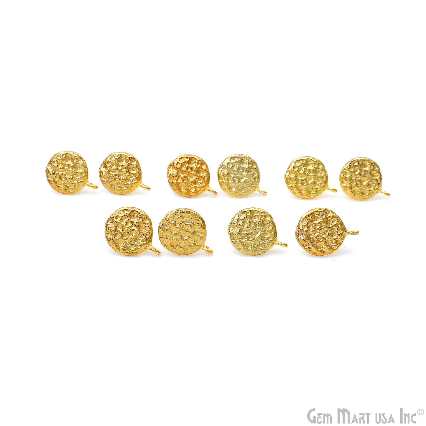 DIY Gold Plated 15x12mm Minimalist Stud Earrings