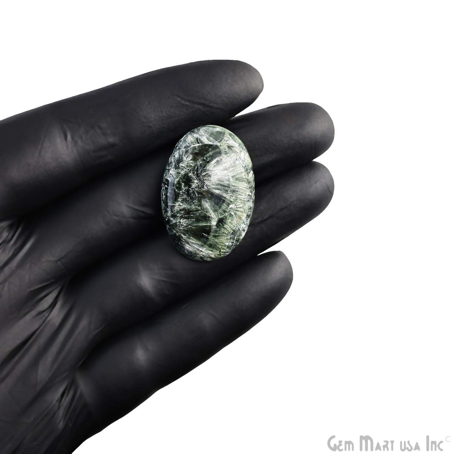 Natural Seraphinite Cab Striped Cabochon Gemstones