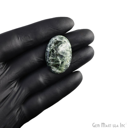 Natural Seraphinite Cab Striped Cabochon Gemstones