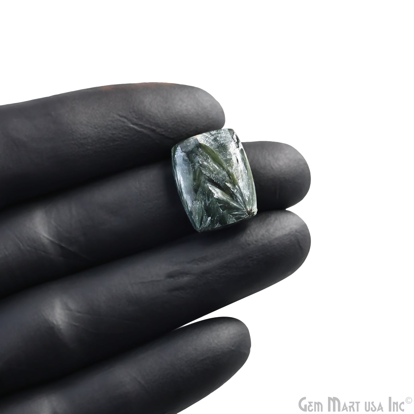 Natural Seraphinite Cab Striped Cabochon Gemstones