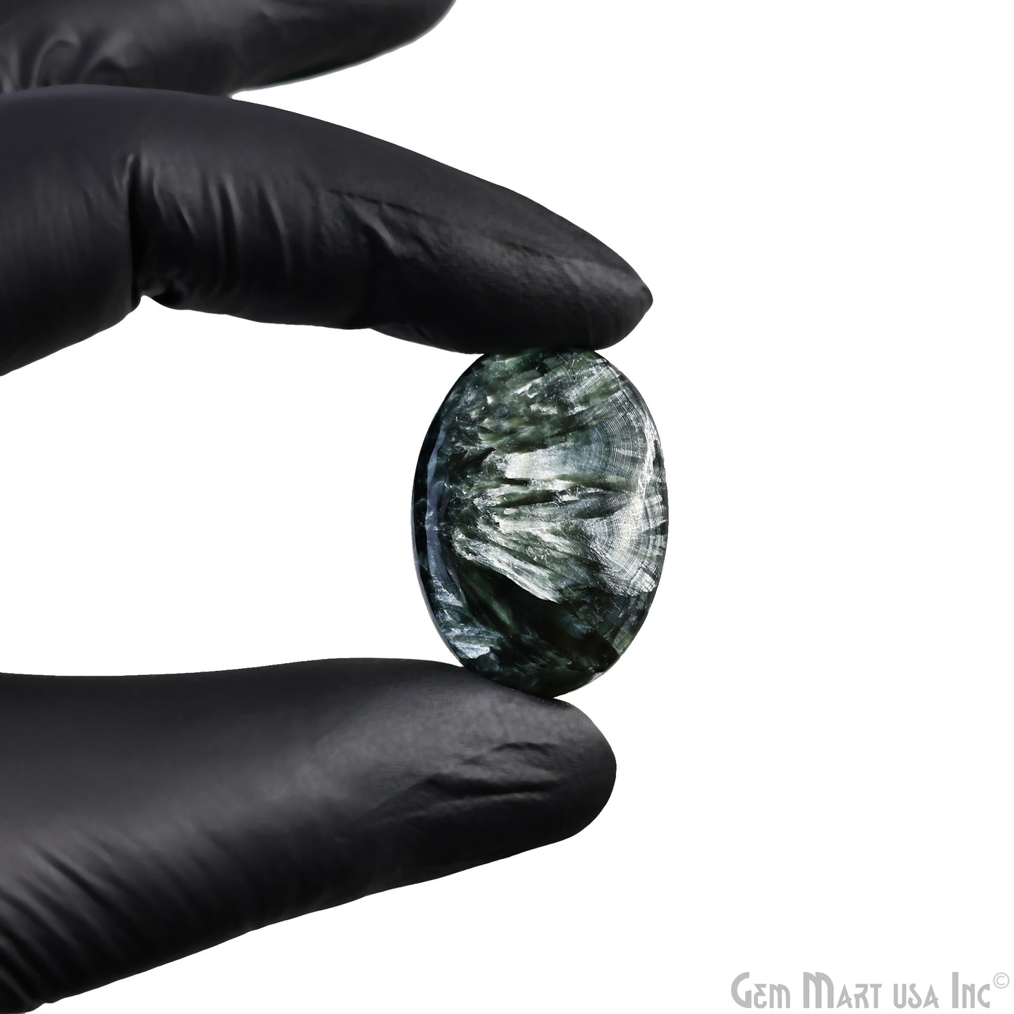 Natural Seraphinite Cab Striped Cabochon Gemstones