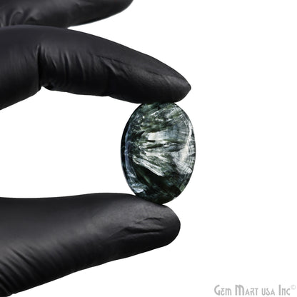 Natural Seraphinite Cab Striped Cabochon Gemstones
