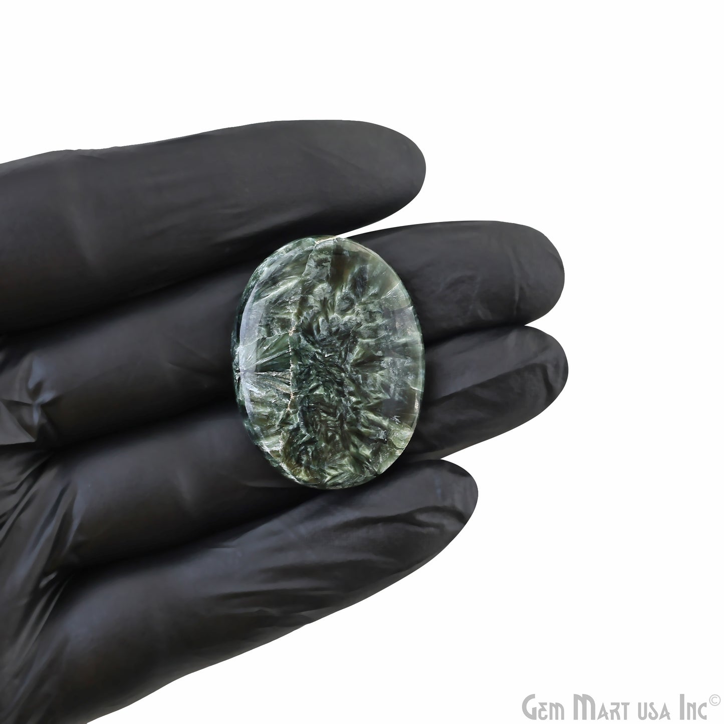 Natural Seraphinite Cab Striped Cabochon Gemstones