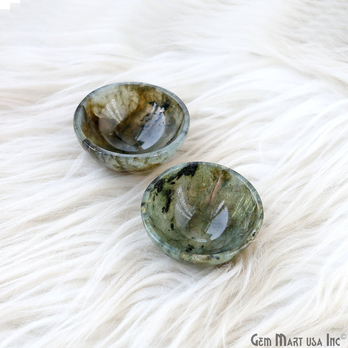 Natural Gemstone Mini Carved Gemstone Bowl Cup 2 inch