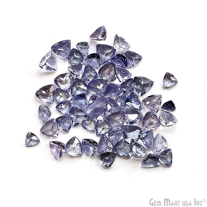 Tanzanite Wholesale Gemstones, 100% Natural Precious Gems, Blue and Purple Faceted Loose Gems, 3-4mm, Trillion, 5 Carats