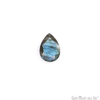 Labradorite Wholesale Gemstones, 100% Natural Semi-Precious Gems, Blue Flash Faceted Loose Gems, 10x14mm, Pears, 2PC Lot
