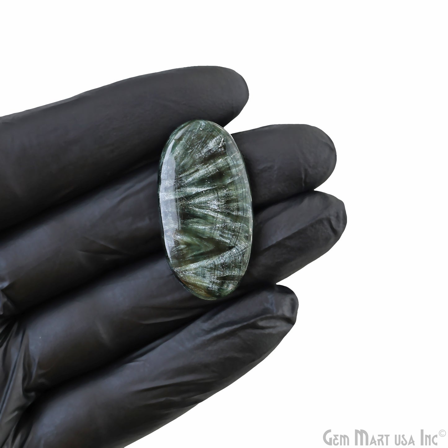 Natural Seraphinite Cab Striped Cabochon Gemstones