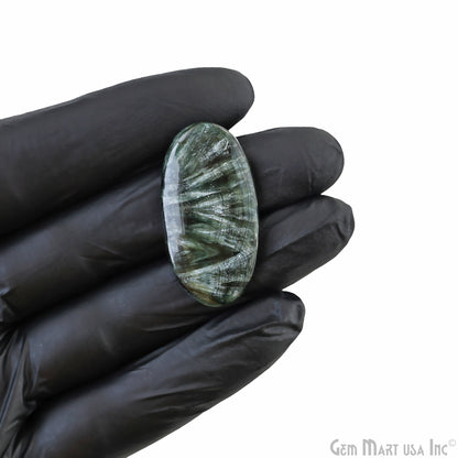Natural Seraphinite Cab Striped Cabochon Gemstones