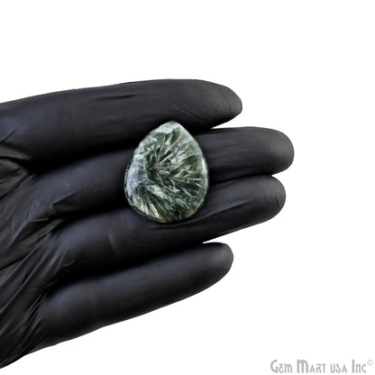 Natural Seraphinite Cab Striped Cabochon Gemstones