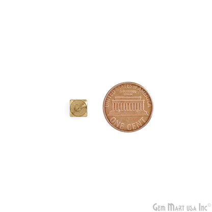 Brass Cube Spacer Beads Charms, Gold Spiral Design, Custom Pendant, Necklace, Earring Making Supply, Loose Craft supply bulk lot
