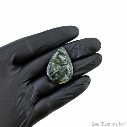 Natural Seraphinite Cab Striped Cabochon Gemstones