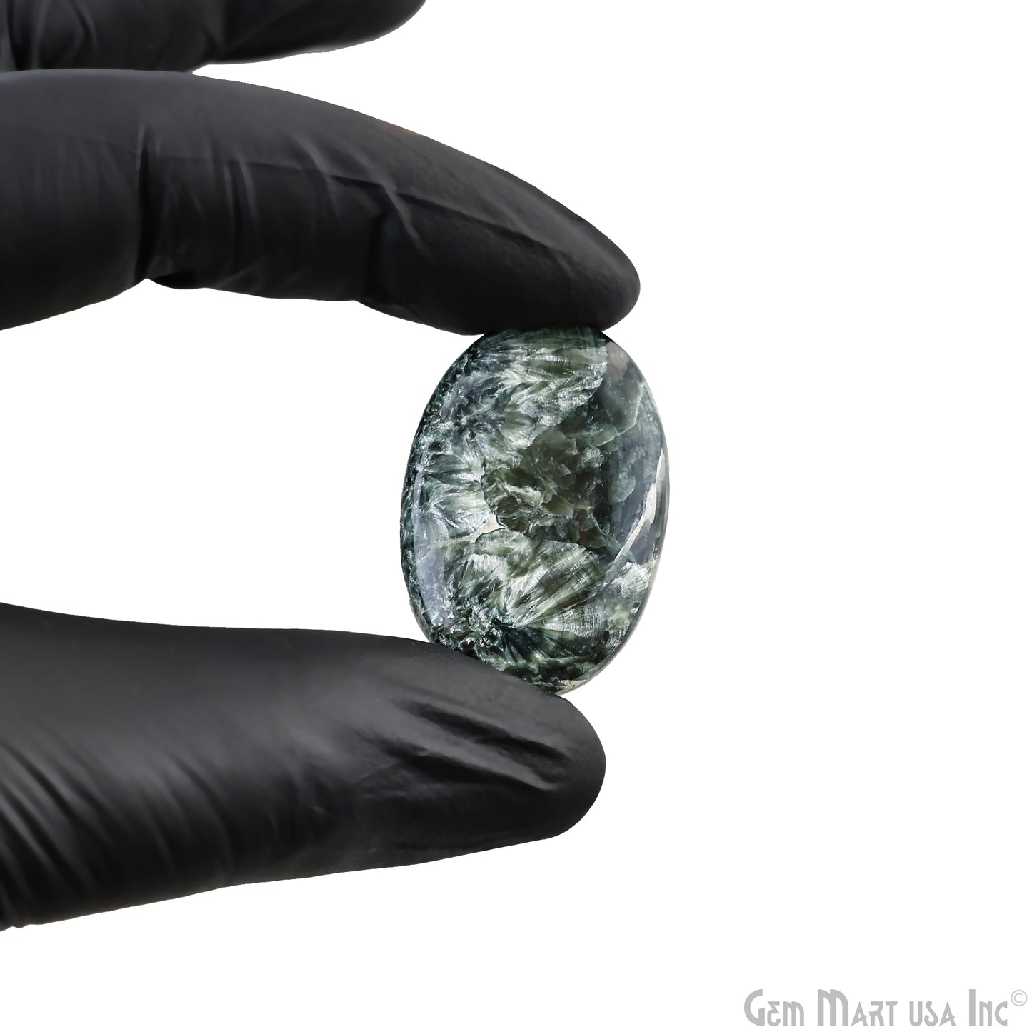 Natural Seraphinite Cab Striped Cabochon Gemstones