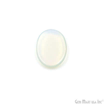 Opalite Oval Worry Stone - Natural Hand-Carved Thumb Gemstone