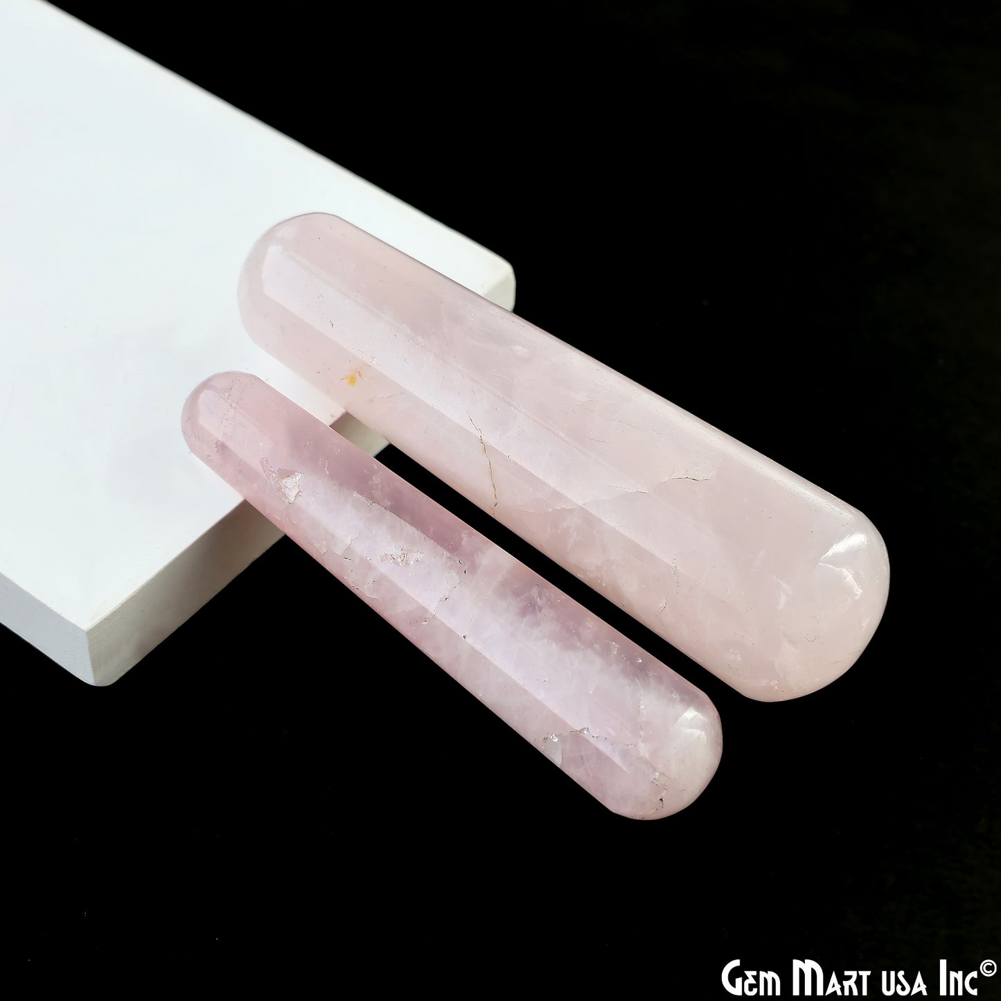 Rose Quartz Massage Wand Terminate Gemstone, Metaphysical, Crystal Pencil Point, Crystal Tower, Chakra Stone, Healing Crystal 3-4Inch