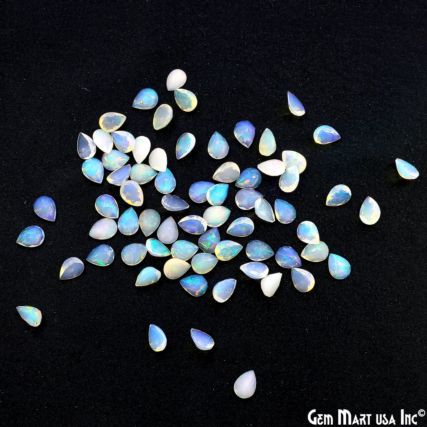 Ethiopian Opal Wholesale Gemstones, 100% Natural Precious Gems, Rainbow  Loose Gems, 6x8mm, Pears, 4PC