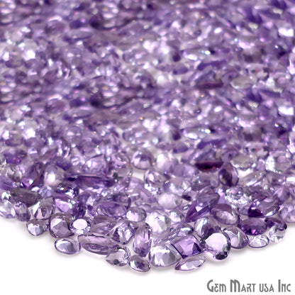 Amethyst Wholesale Gemstones, 100% Natural Semi-Precious Gems, Purple Faceted Loose Gems, 4-8mm, Mixed, 50 Carats