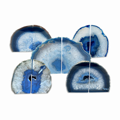 Geode Bookend, Natural Agate Bookend Pair, Unique Crystal Bookend Set, Home Decor, Free Shipping