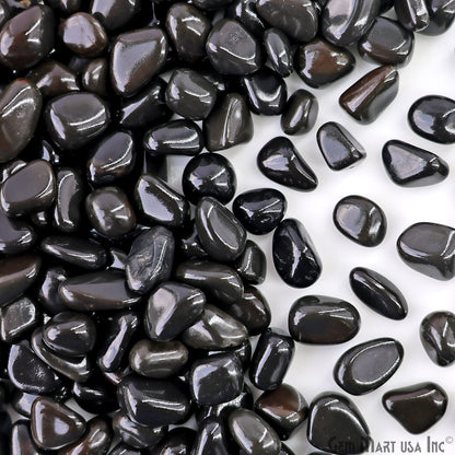 Natural Black Agate Tumbled, Reiki Healing, Beach Stone, Premium Quality