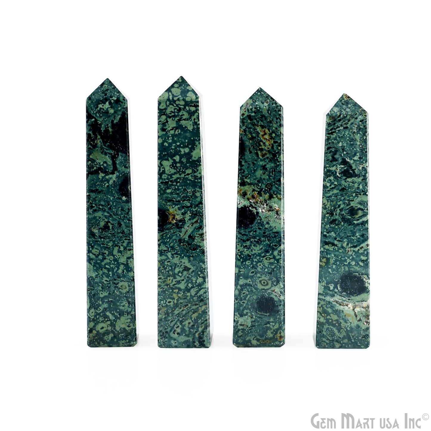 Khambada Gemstone Rectangle Tower Shape 4Inch Crystal Tower Obelisk Healing Meditation Gemstones