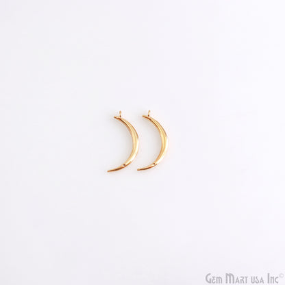Moon Shape Charm Gold Finding Jewelry Supplies